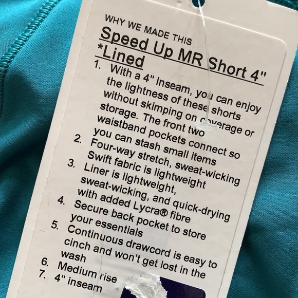 🍋LULULEMON SPEED UP SHORT 4”-ICE CAVE, 10🍋 - Picture 11 of 13